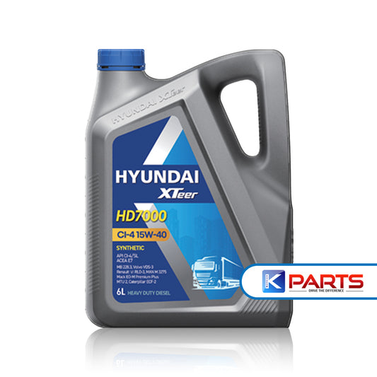 HYUNDAI XTEER ENGINE OIL HD7000 CI-4 15W40 6L FOR DIESEL ENGINE, SYNTHETIC 1011012 1061002