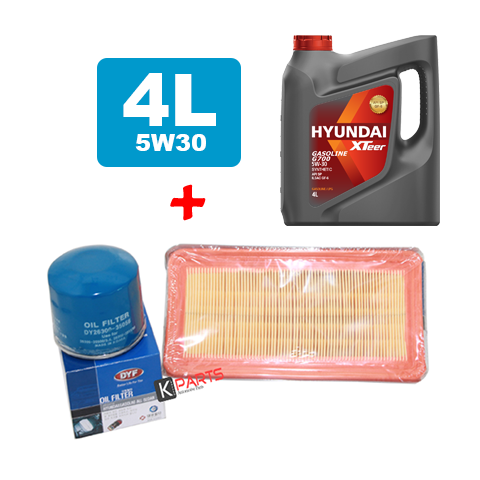 HYUNDAI GETZ MINOR SERVICE KIT KSK1C003+4L ENGINE OIL